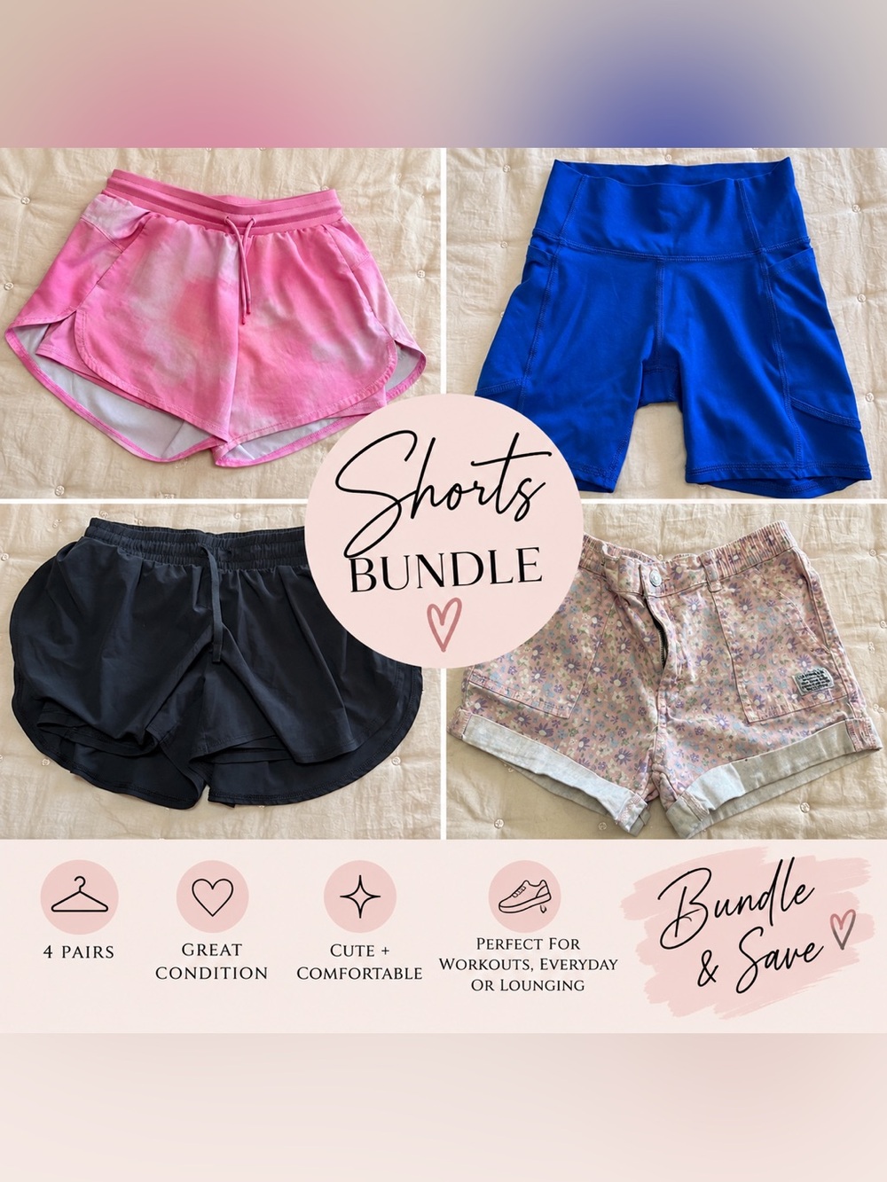 ⭐️Bundle of 4 Girls Shorts! See ALL Pictures 📸🩳